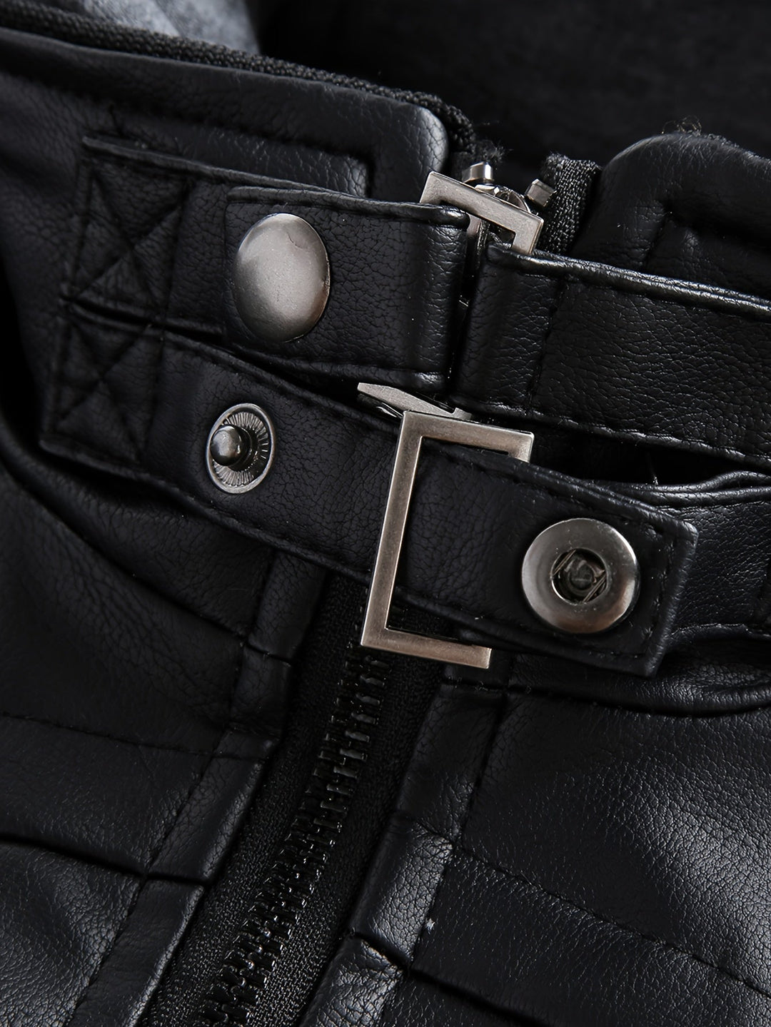 Hooded Moto Jacket for Men