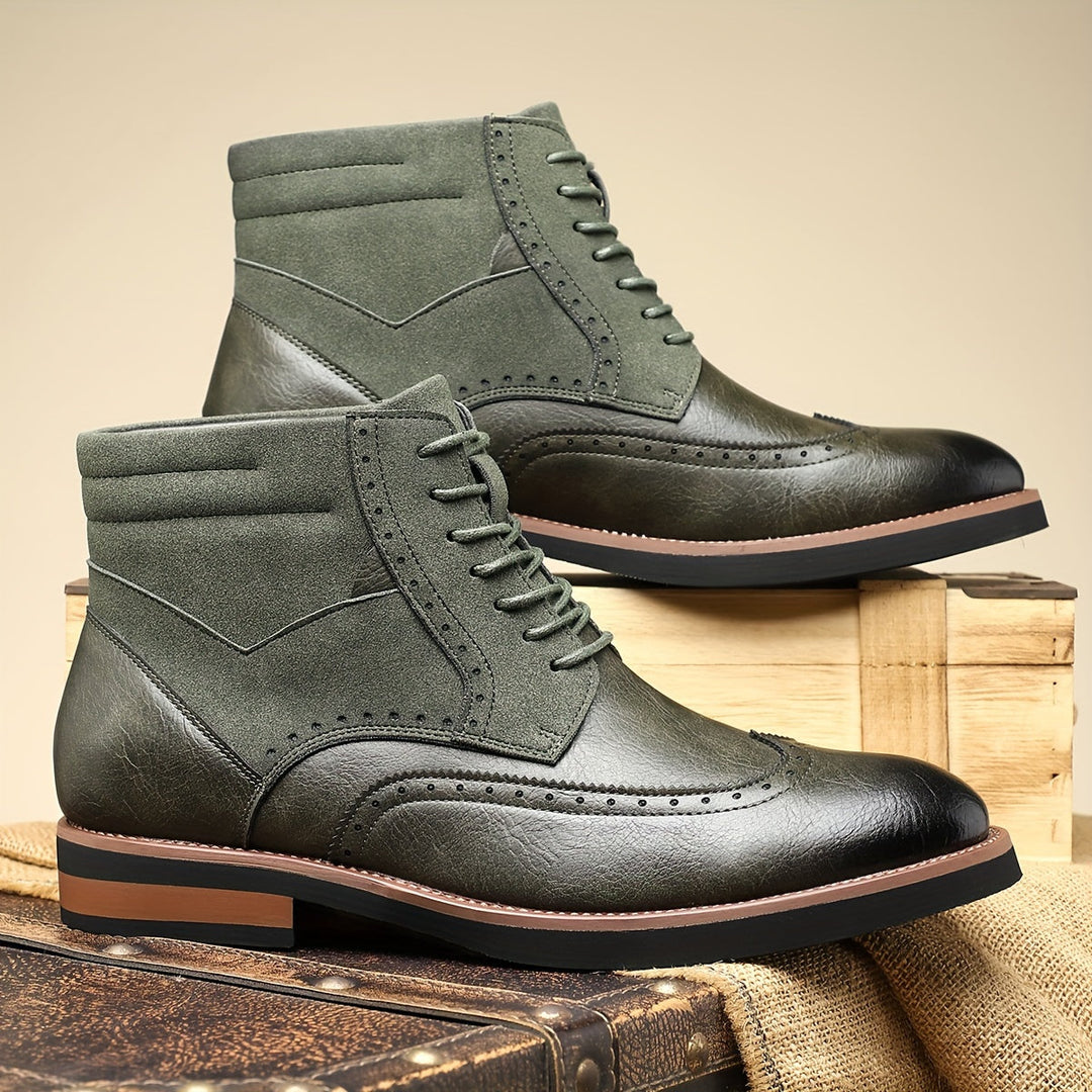 Wingtip Ankle Boots, Men's Classic Fit