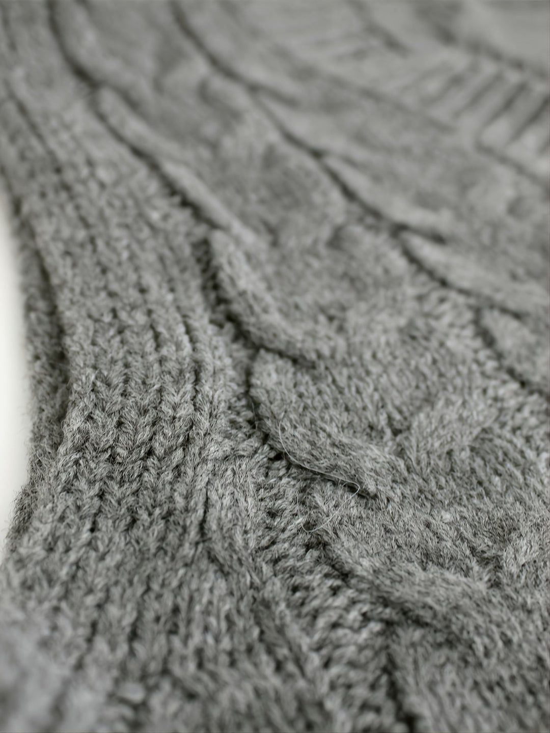 Ladies Cozy Cable-Knit V-Neck Sweater Vest
