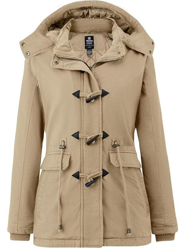 Women's Sherpa Lined Teddy Coat – Khaki