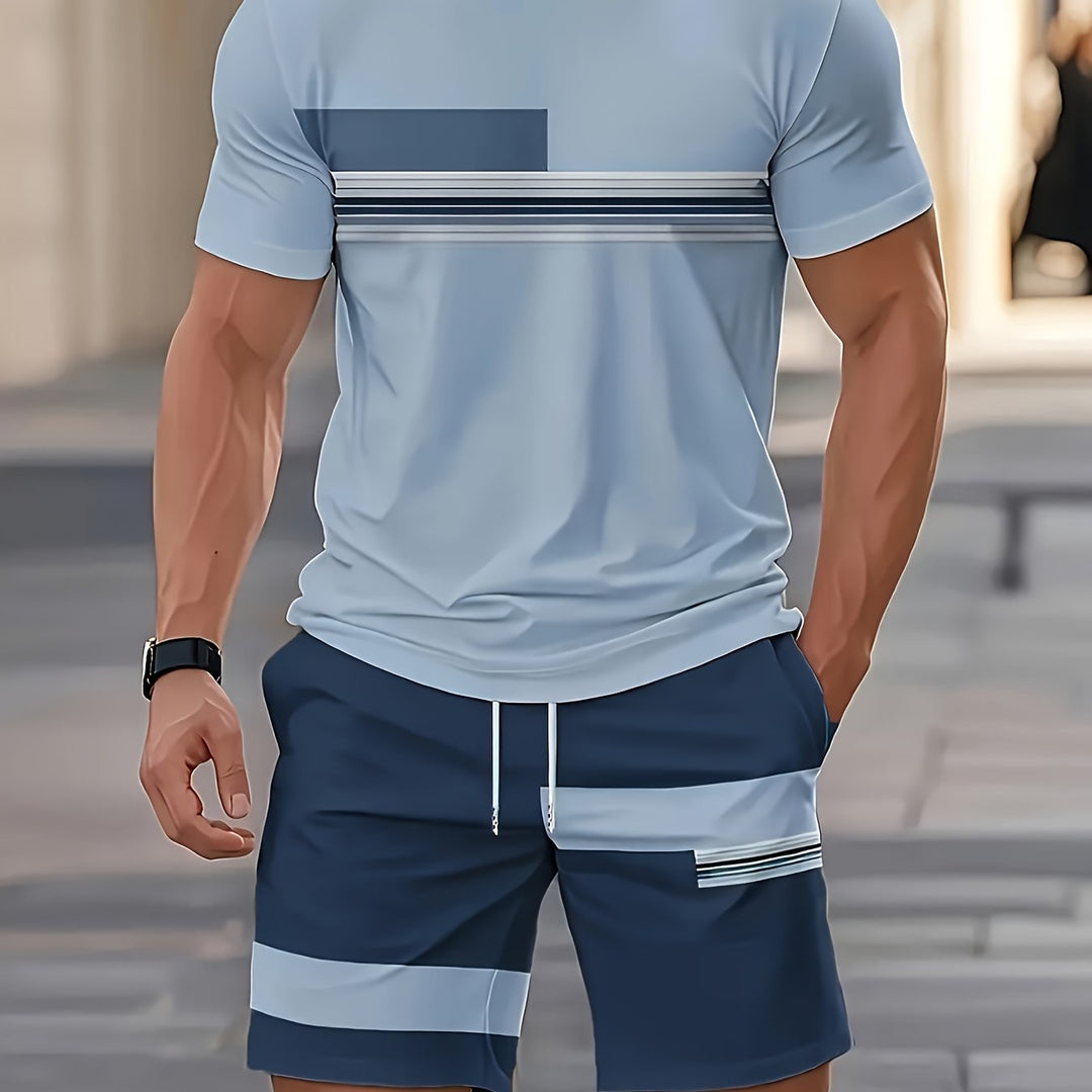 Two-Piece Summer Set for Men, Relaxed Style