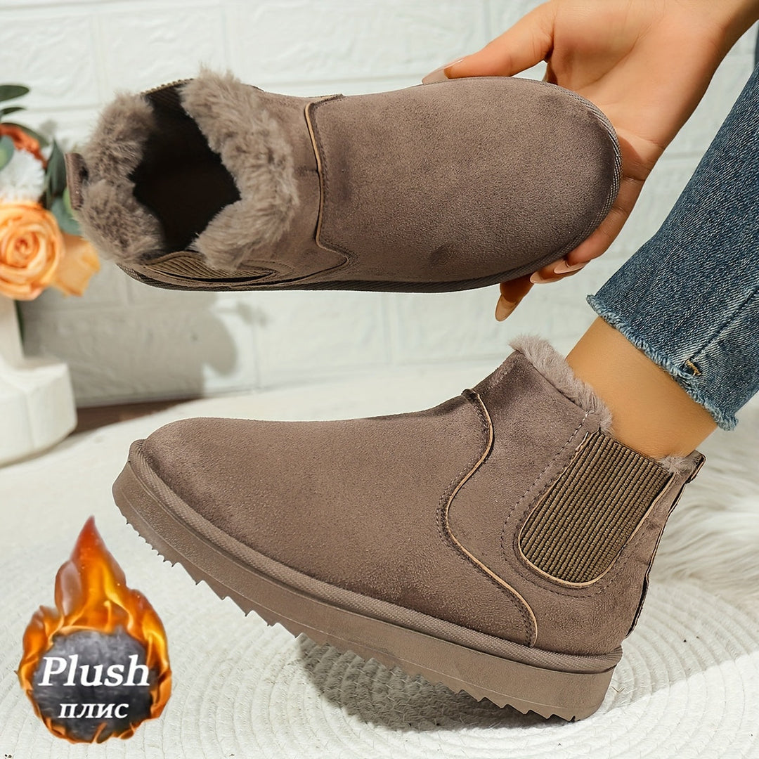 Platform Ankle Boots for Women, Cozy Style