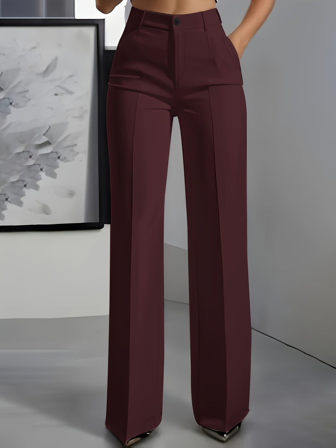 Wide-Leg Trousers for Women, Tailored Style