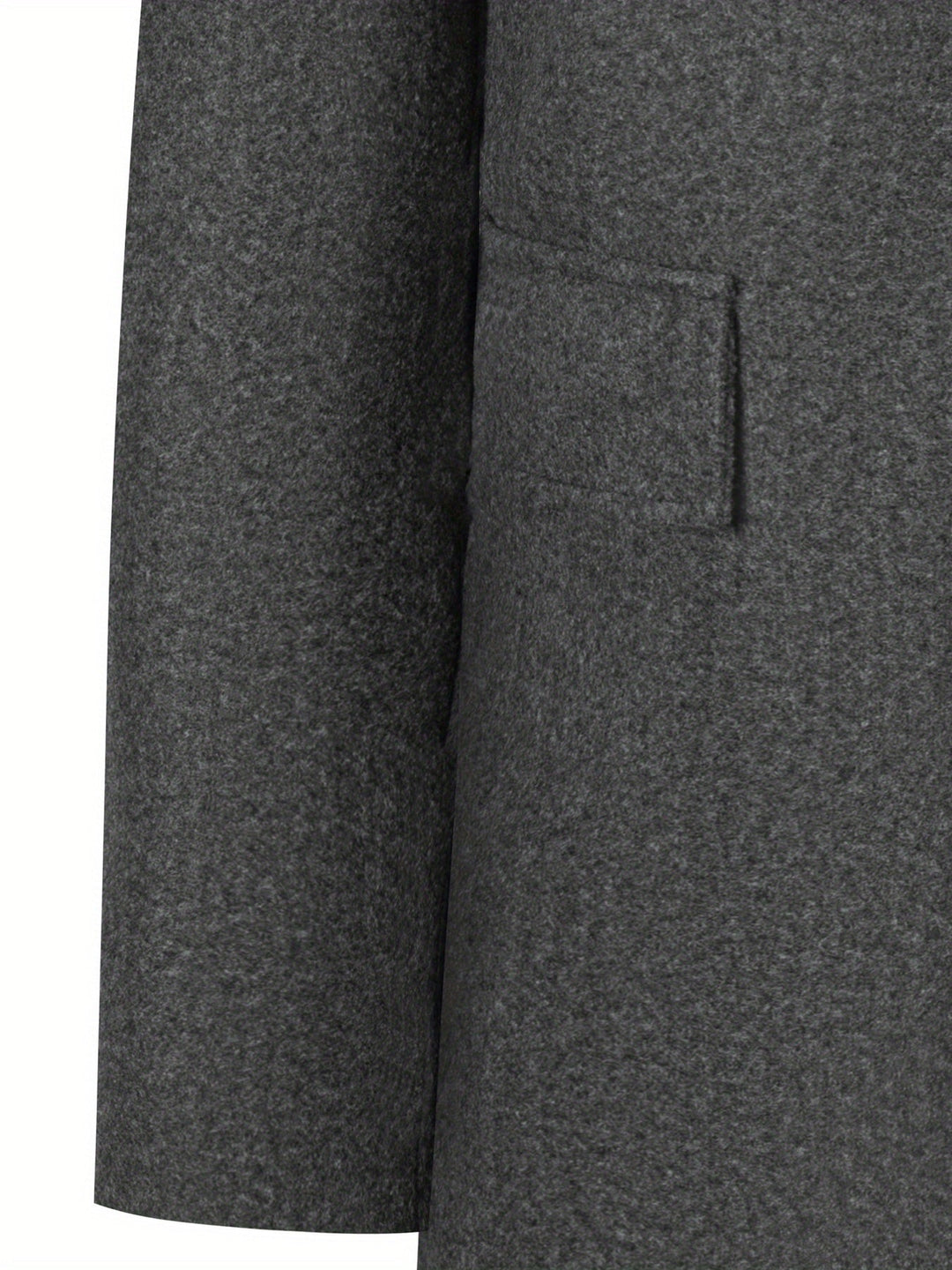 Refined Single-Breasted Overcoat for Men