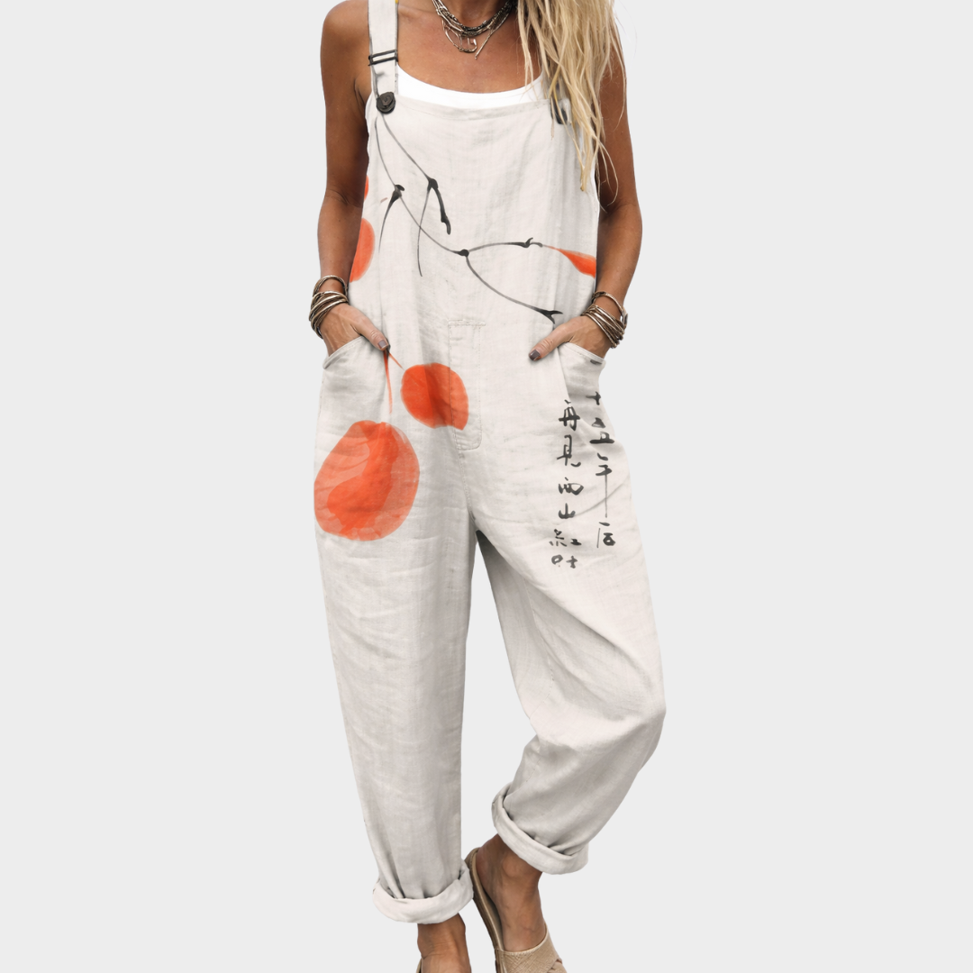 Comfortable Printed Jumpsuit for Women, Casual Style