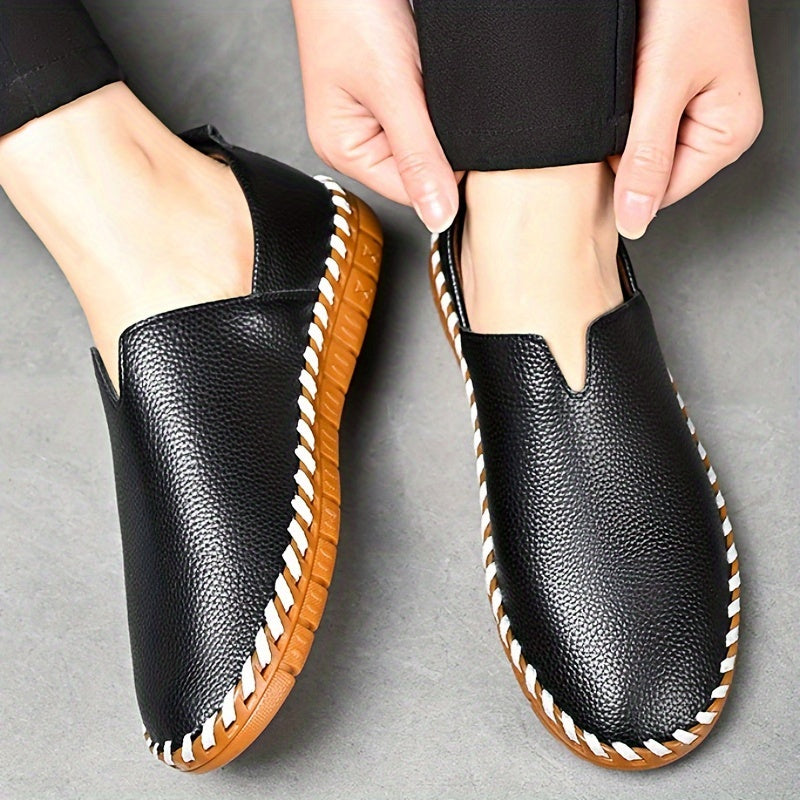 Men's Hand-Stitched Slip-On Loafers