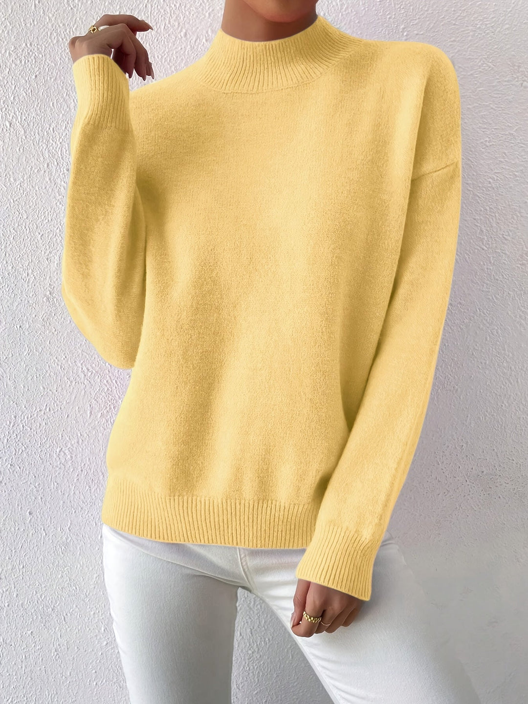 Mock Neck Sweater, Women's Refined Fit