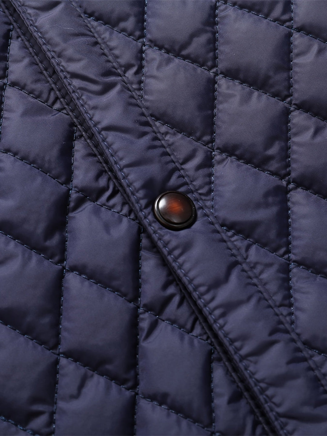 Plus Size Quilted Stand-Collar Jacket for Men
