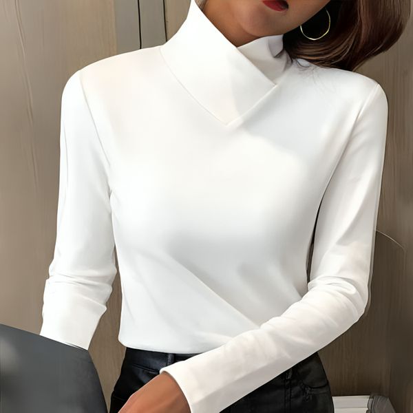 Sculpted Soft-Touch Turtleneck for Women, Plus Size