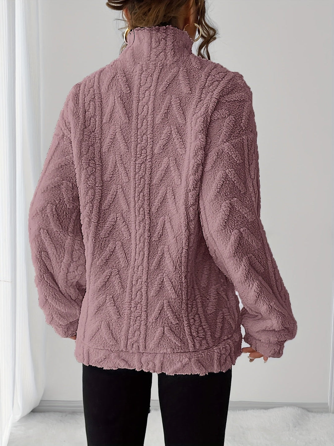 Textured Pullover for Women, Cozy Style