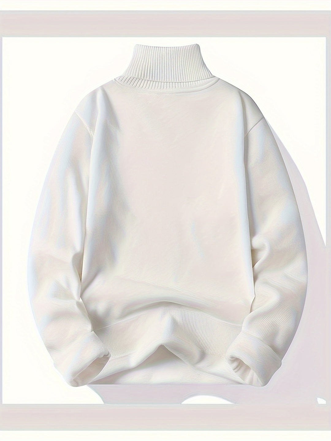 High-Neck Sweater for Men, Cozy Style