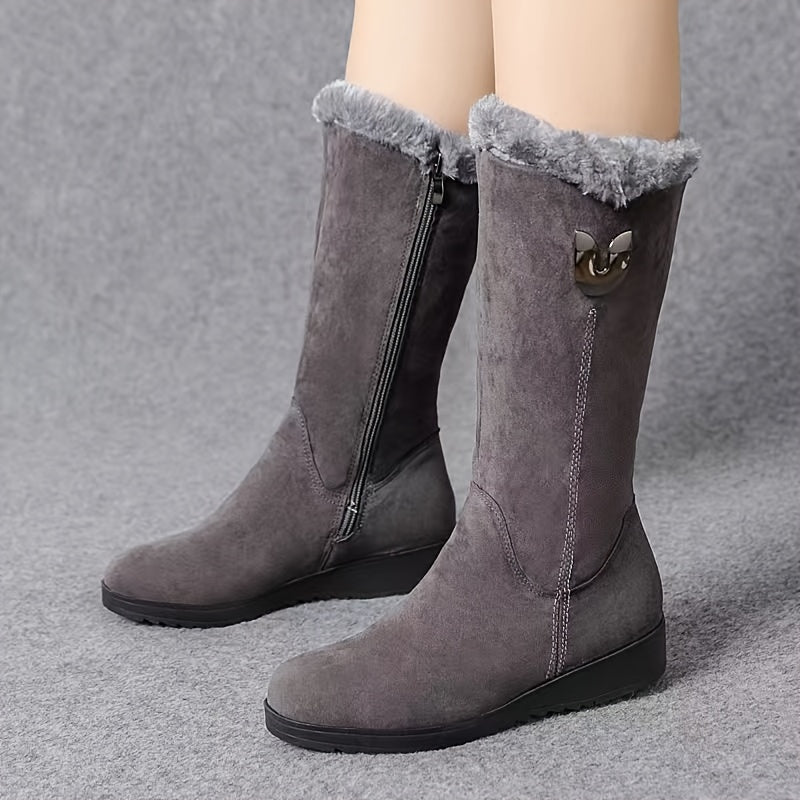 Cuffed Winter Boots for Women, Cozy Style