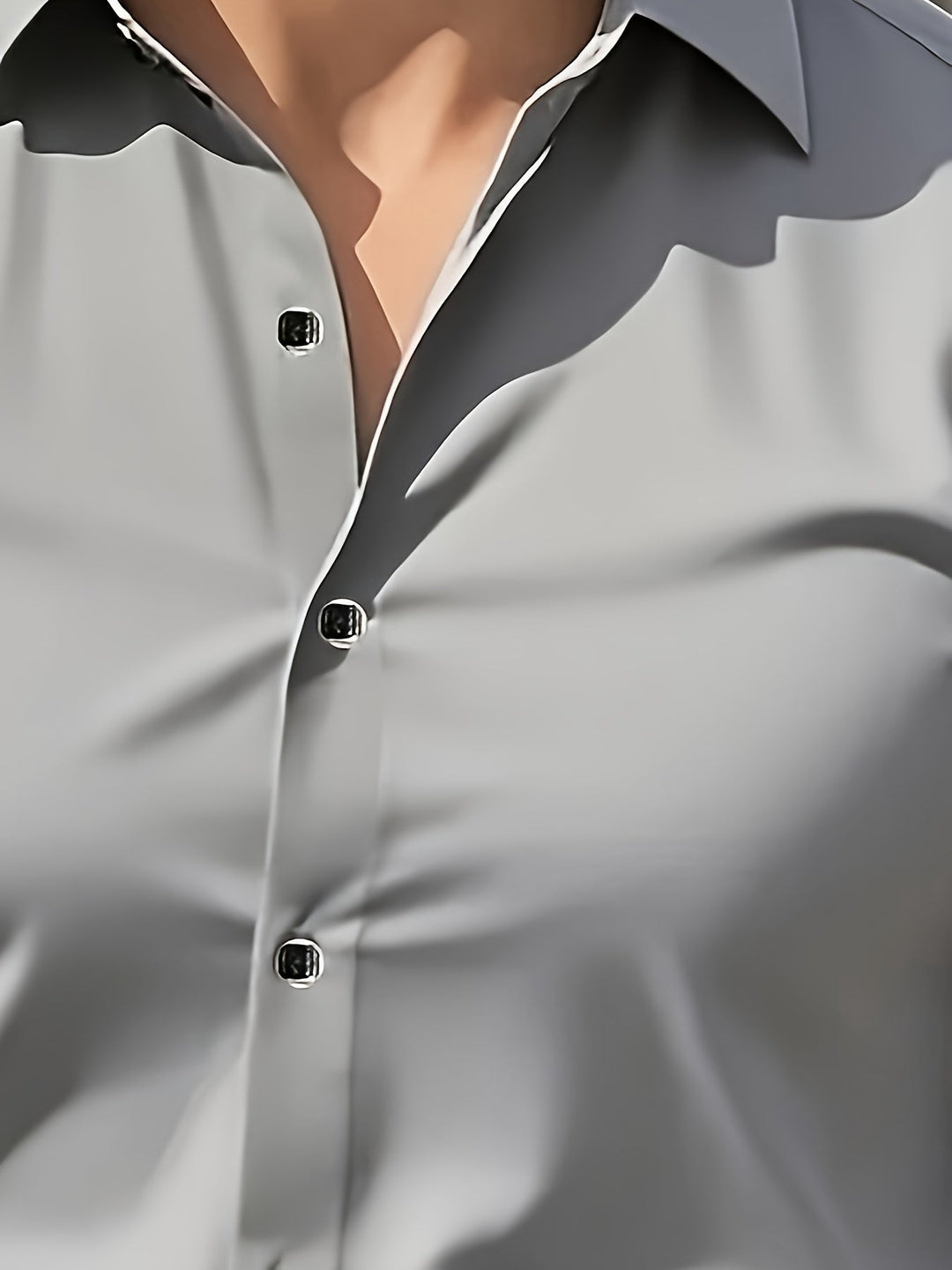 Tailored Long-Sleeve Button-Up Shirt for Men