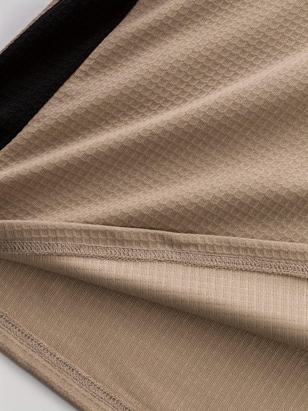 Textured Long-Sleeve Henley for Men, Plus Size