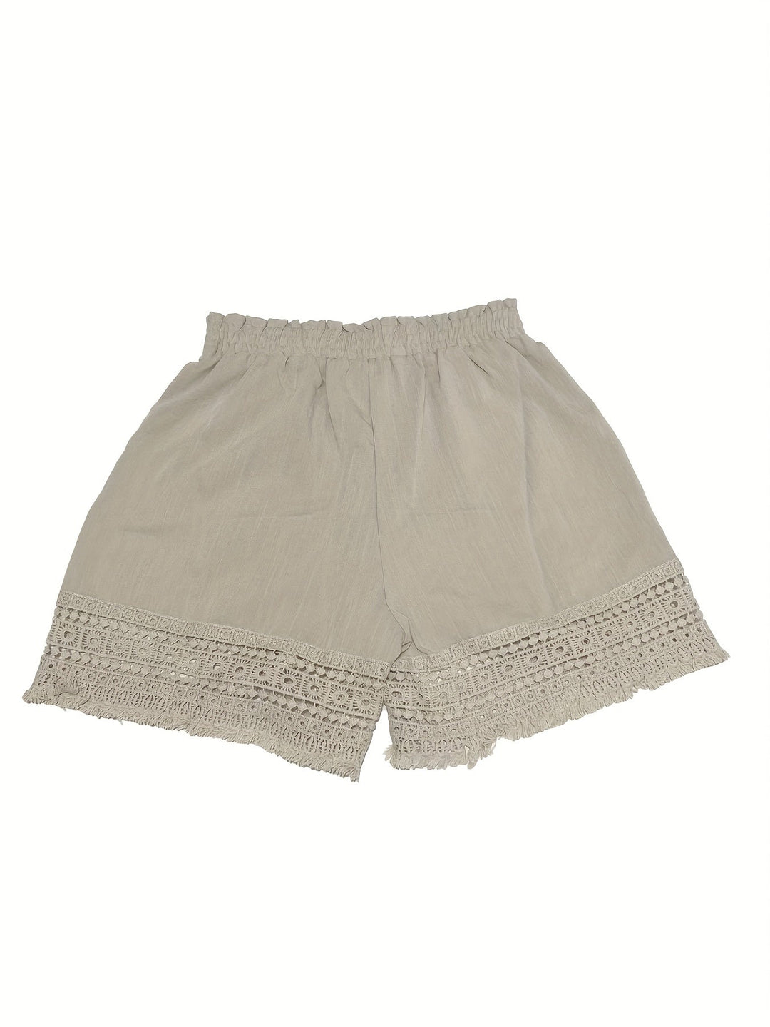 Lace-Trim Paper Bag Shorts for Women