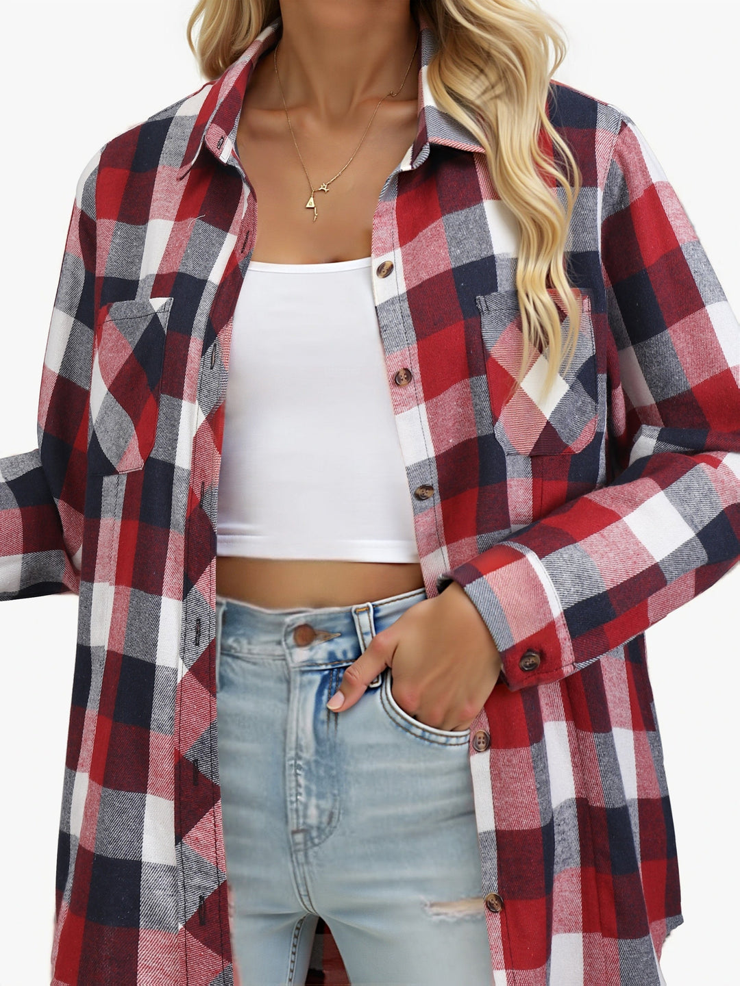 Buffalo Check Shirt, Women's Relaxed Fit