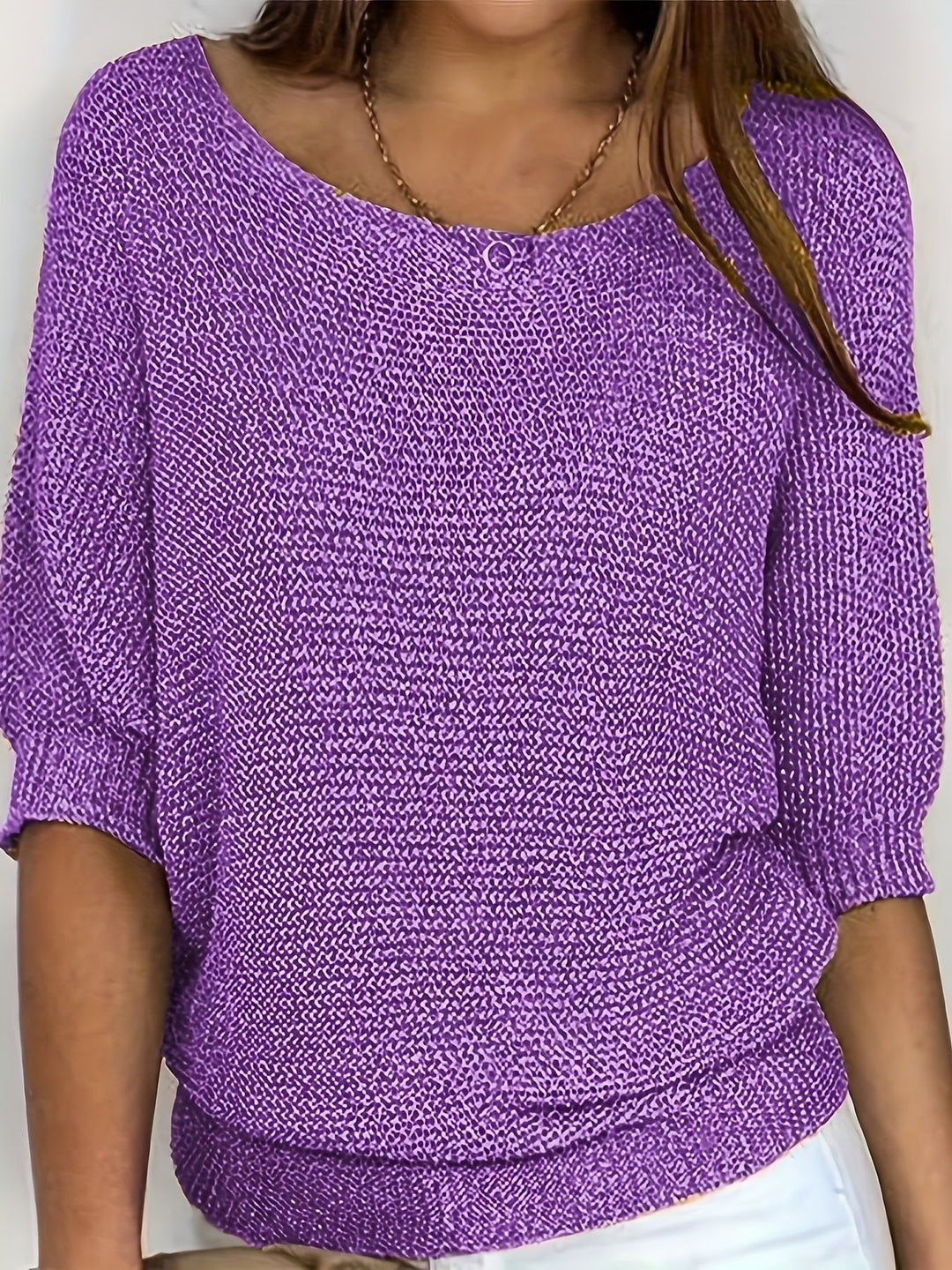 Open-Knit Sweater for Women, Relaxed Style