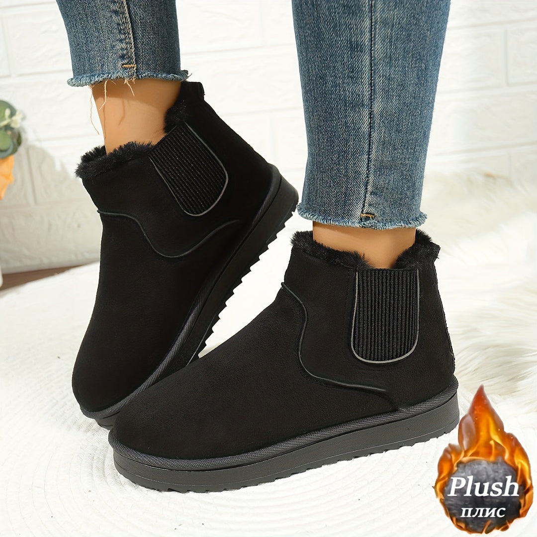 Platform Ankle Boots for Women, Cozy Style