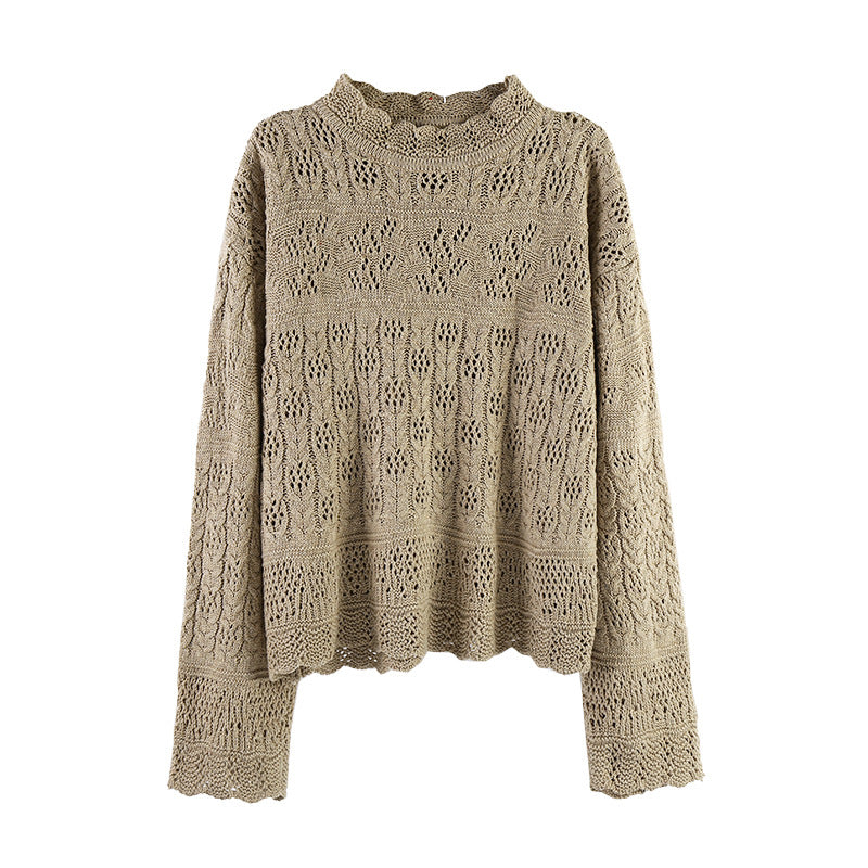 Women's Knit Sweater – Black, Khaki, White