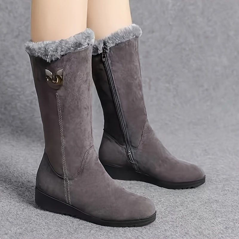 Cuffed Winter Boots for Women, Cozy Style