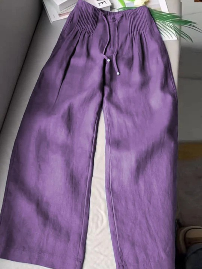 Ladies Elegant Wide Leg Lace Pants