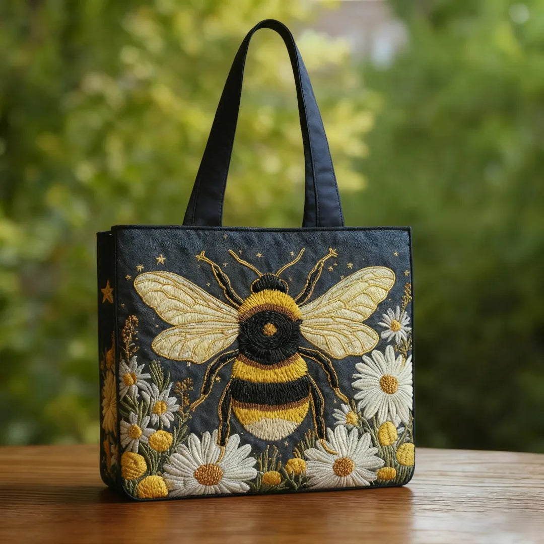 Multicolor Stylish Bee Art Tote Bag
