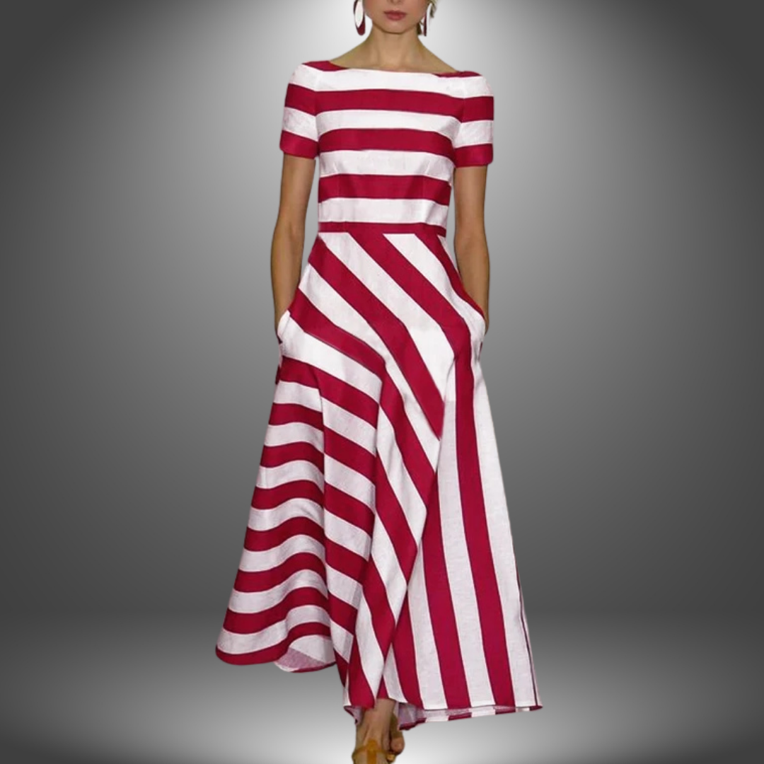 Flowing Striped Maxi Dress for Women