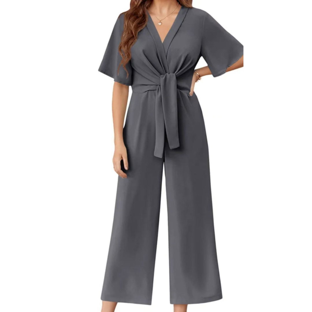 Summer Tie Knot Jumpsuits for Women, Elegant Style