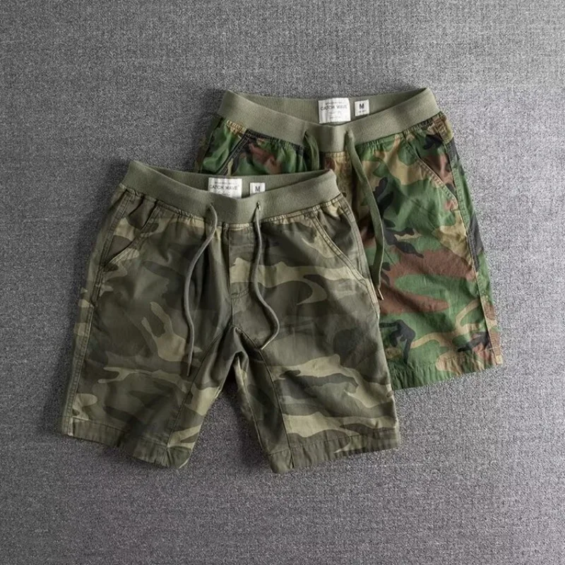 Relaxed Camo Shorts for Men