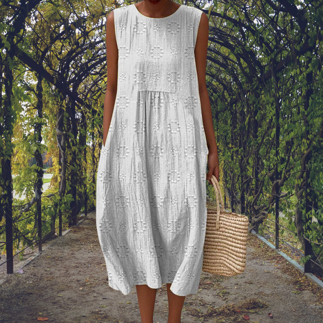 Elegant Sleeveless Pocket Dress for Women