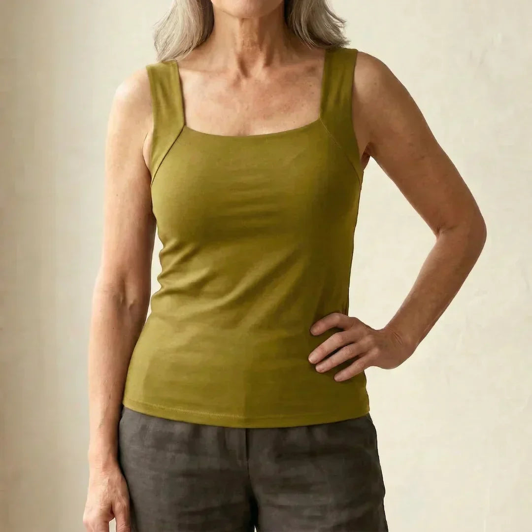 Built In Comfort Bra Tanktop for Women, Plus Size