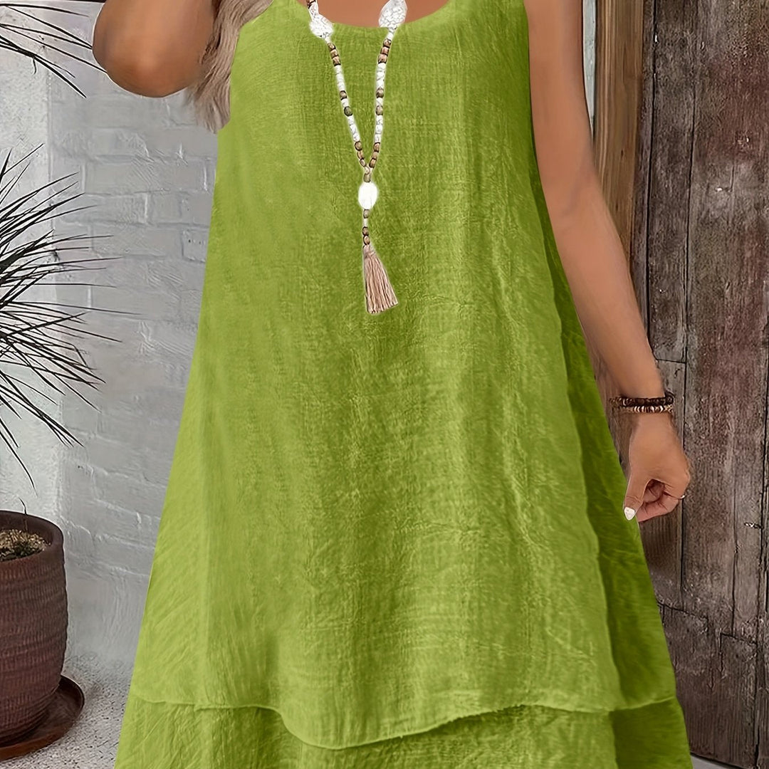Women's Flowing Sleeveless Summer Dress