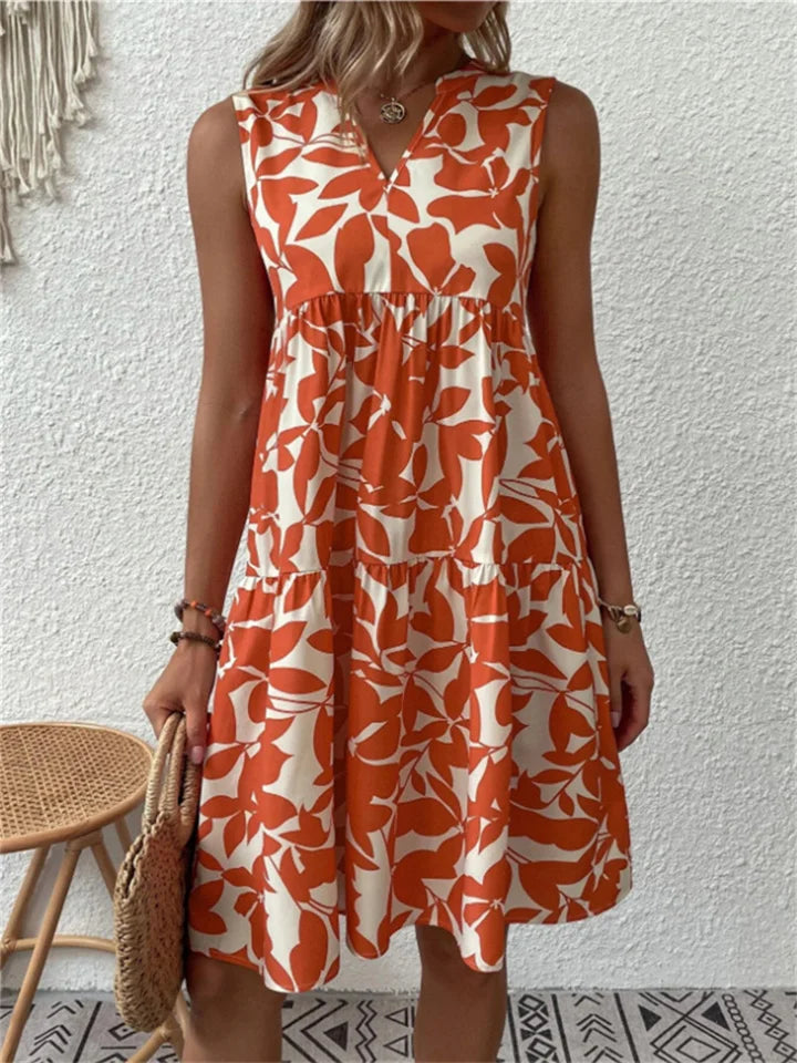Romantic Floral A-Line Dress for Women, Plus Size