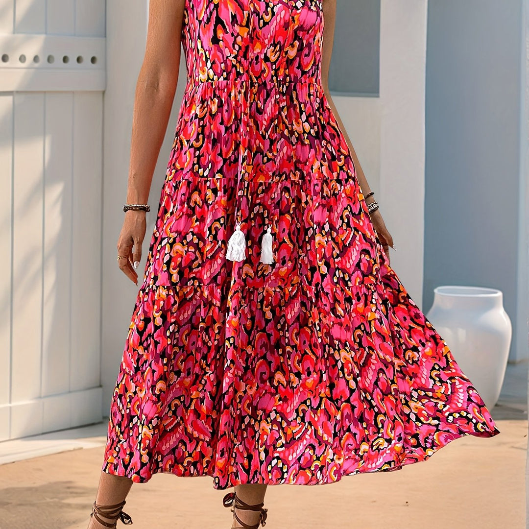 Ladies Flowing Bohemian Maxi Dress