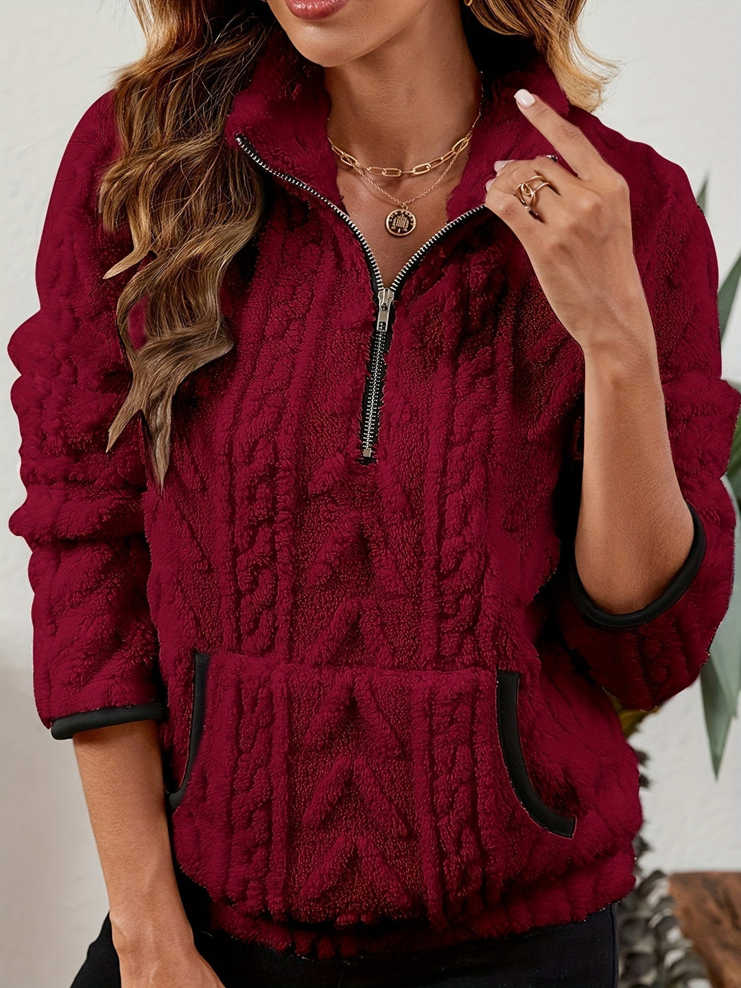 Half-Zip Pullover for Women, Cozy Style