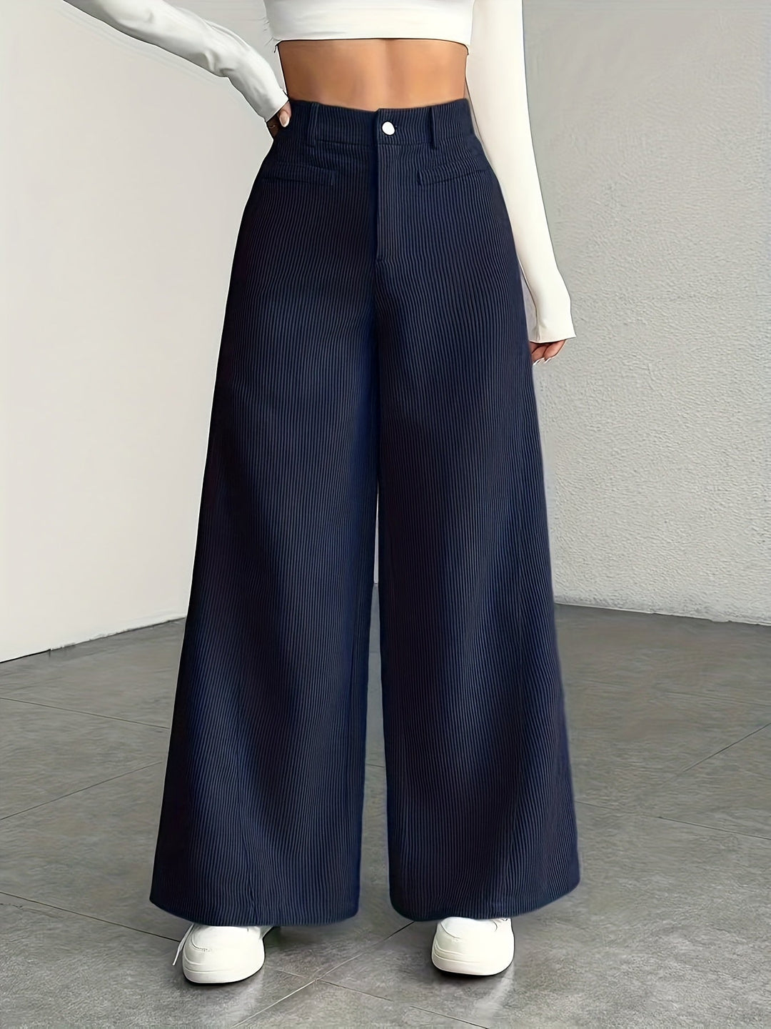 High-Waisted Wide-Leg Trousers for Women