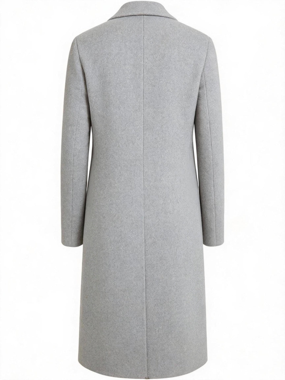 Refined Long Trench Coat for Men, Plus Size