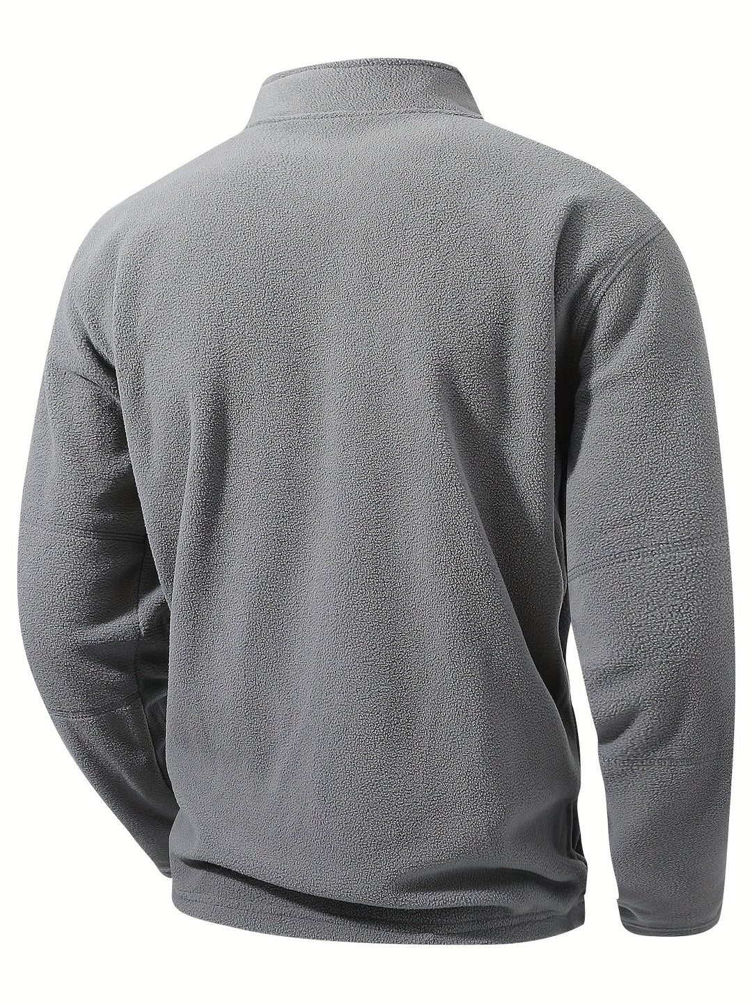 Half-Zip Stand-Collar Pullover for Men, Plus Size