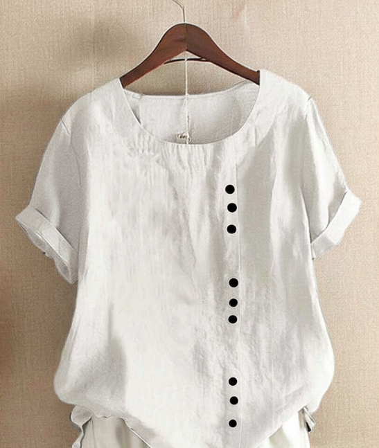 Button Detail Summer Blouse for Women, Effortless Style