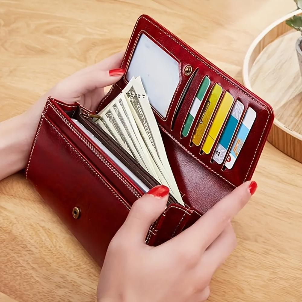 Lux Long Wallet, Elegant Fit