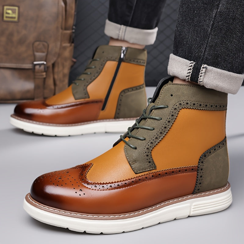Wingtip Ankle Boots, Men's Refined Fit
