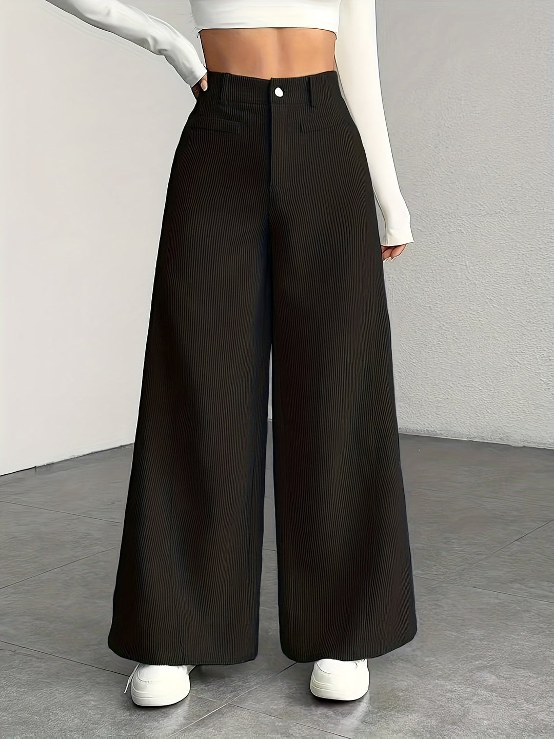 High-Waisted Wide-Leg Trousers for Women