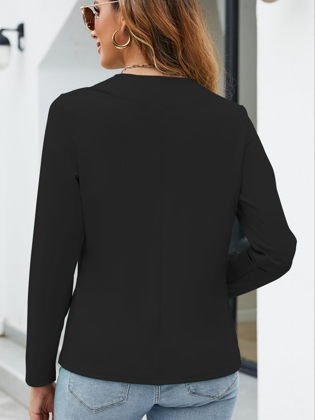Open Front Tailored Cardigan for Women
