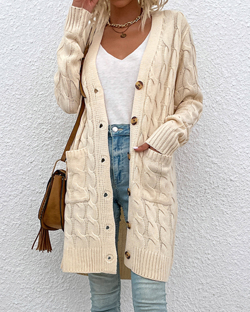 Women's Casual Long Sleeve Knit Sweater – Relaxed Fit