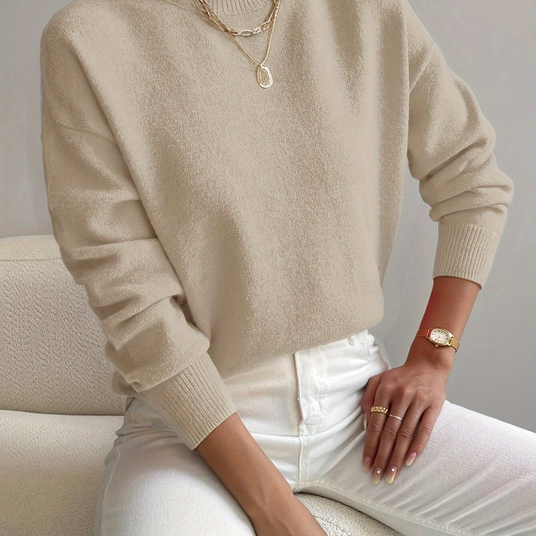 Mock Neck Sweater, Women's Refined Fit