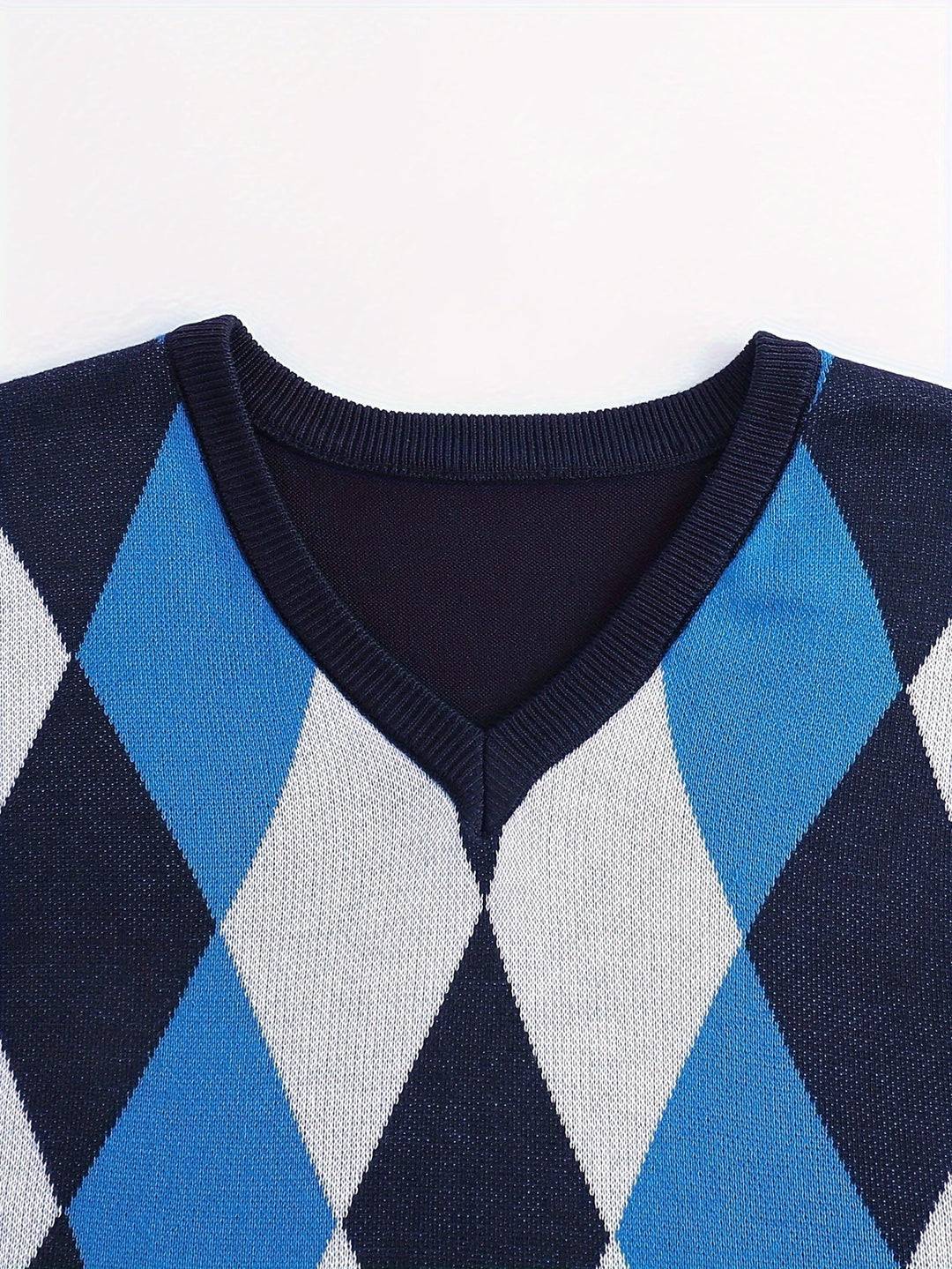 Argyle Sweater Vest, Men's Classic Fit