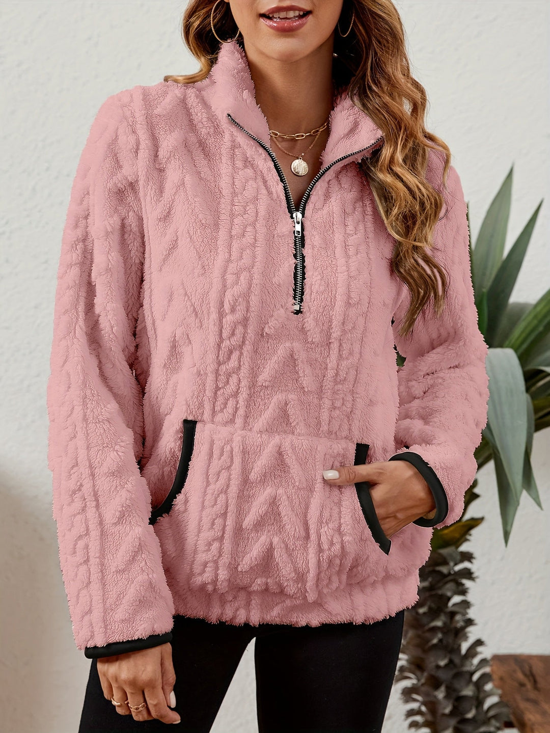Half-Zip Pullover for Women, Cozy Style