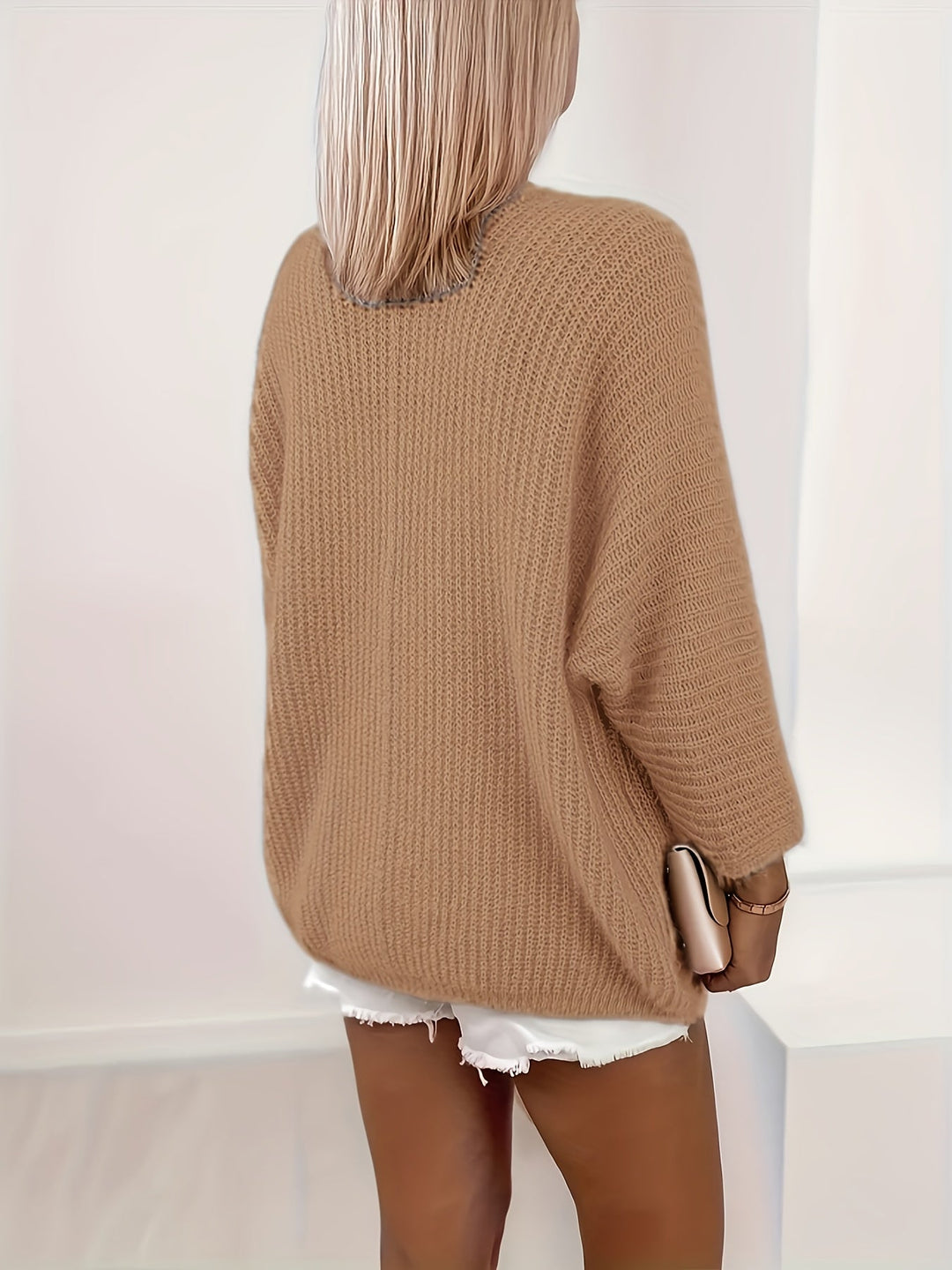 Women's Relaxed Open-Front Cardigan