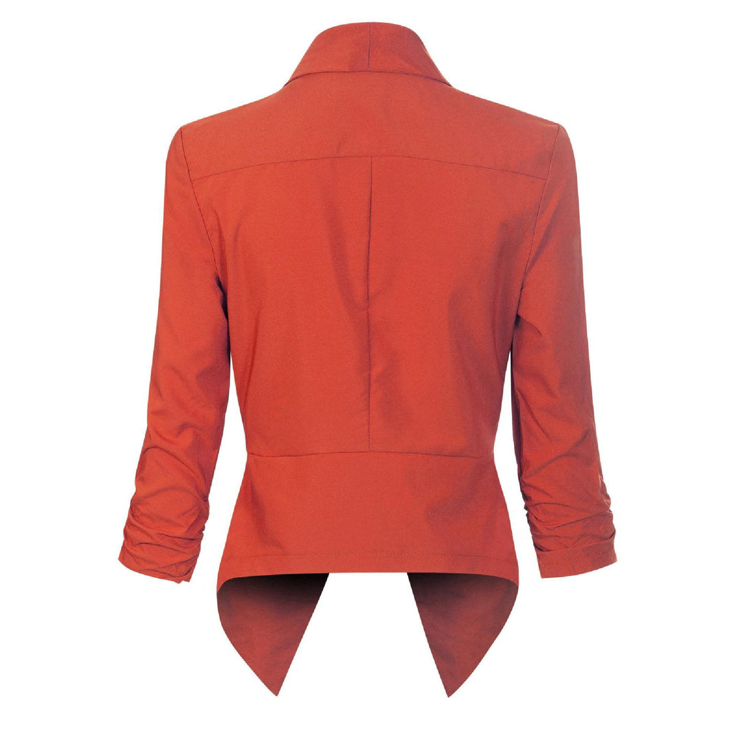 Open-Front Draped Blazer for Women