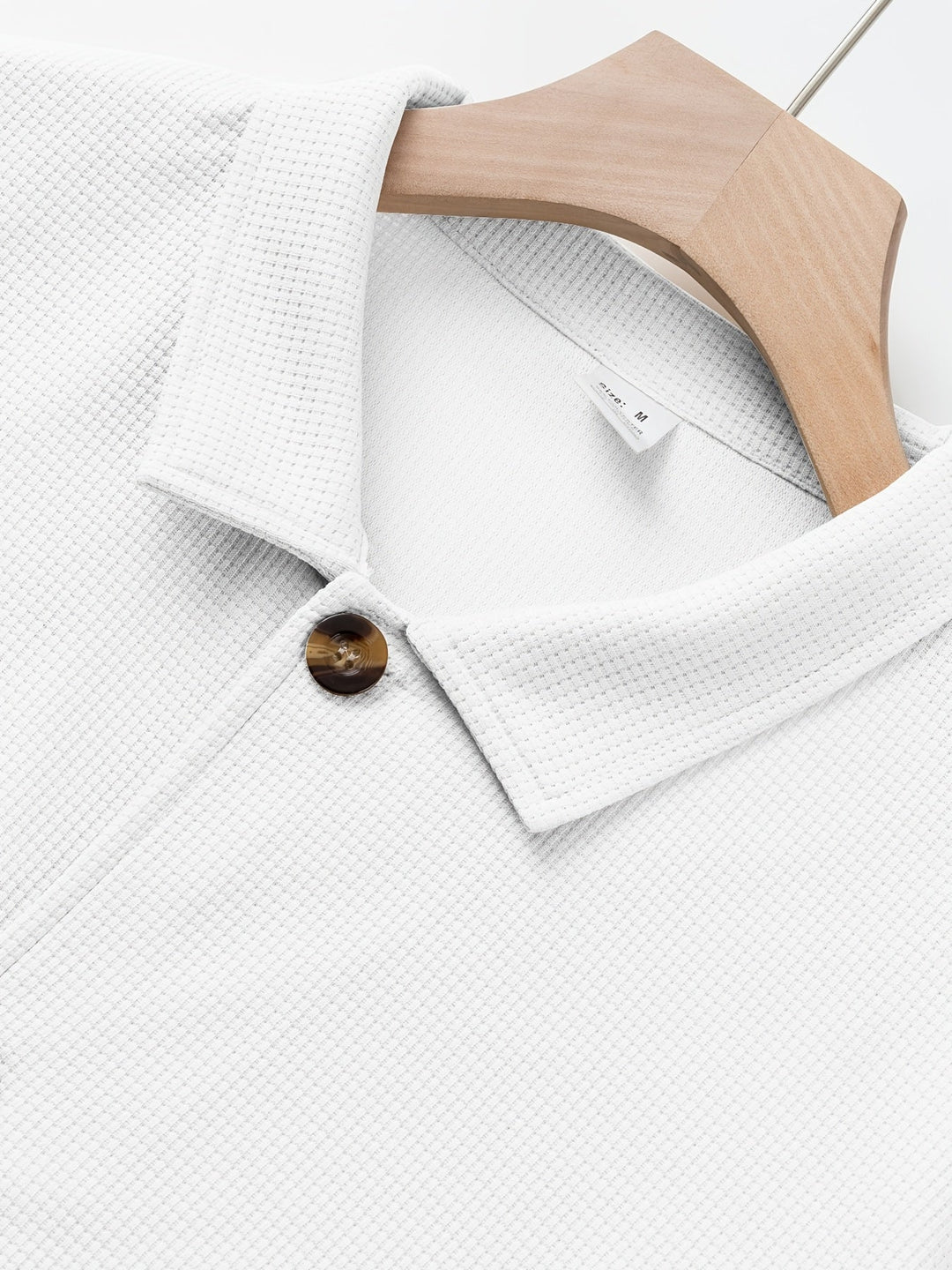 Button-Up Jacket for Men, Textured Style